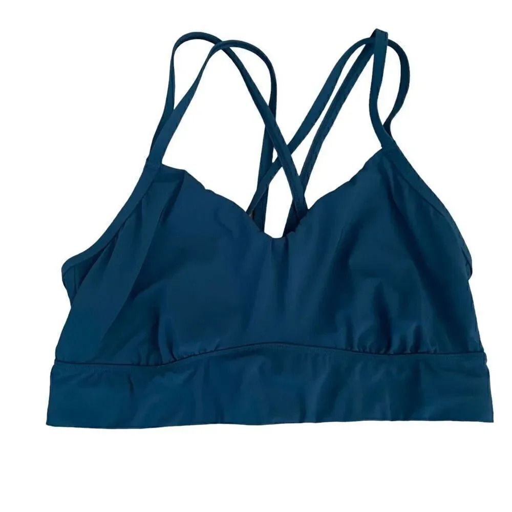 All in Motion Low Support Strappy Longline Yoga Athletic Running SZ L